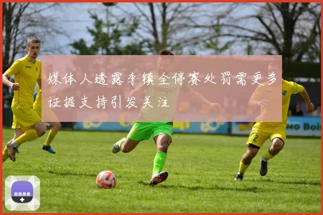 媒体人透露李镇全停赛处罚需更多证据支持引发关注