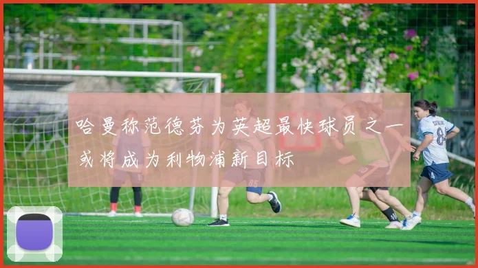 哈曼称范德芬为英超最快球员之一或将成为利物浦新目标